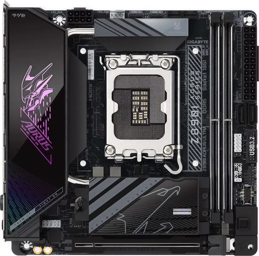 Montaje Placa Base Gigabyte Z890I AORUS ULTRA Gaming PC Conde Orgaz